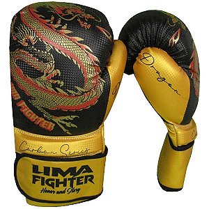 Luva Muay Thai/ Boxe Lima Fighter Dragon