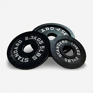 Anilha Olímpica Ferro Old School 2,5LB- (1,13kg) - par