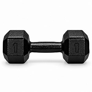 Dumbbell (Halter) Sextavado Ferro - Pintado - Unidade