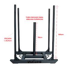 Treno Sled Pro Hyrox com 4 hastes