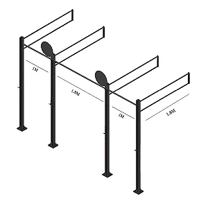 Rack VKN 022 - 60x60 - Robusto Preto