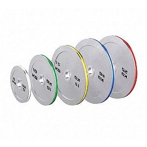 Kit 140kg Anilhas de Aço Cromadas Calibradas