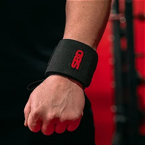 Munhequeira SBD Wirst Wraps - Preto / Vermelho