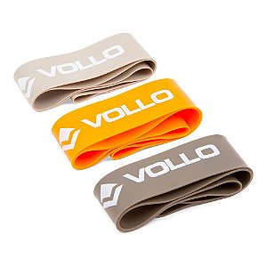 Kit 3 Faixas Elásticas Mini Bands Vollo