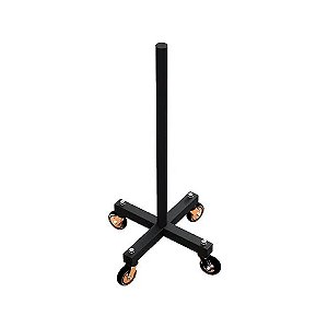 Suporte Anilhas Olímpicas Vertical com rodinhas