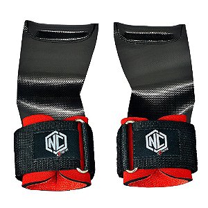 Hand Grip para mâos modelo Lion - Cor Preto com vermelho - par