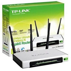 Roteador TP-Link Wireless 300Mbps c/ 3 Antenas