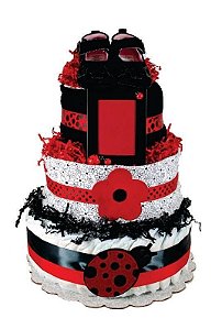 Bolo de Fraldas Joaninha