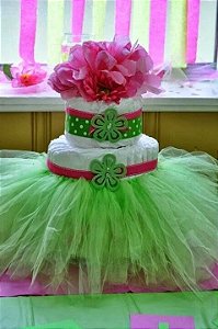 Bolo de Fraldas Bailarina
