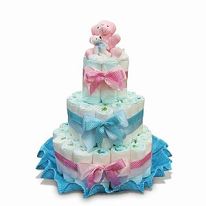 Bolo de Fraldas Gêmeos