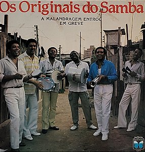 LP Os Originais Do Samba ‎– A Malandragem Entrou Em Greve