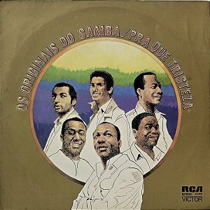 LP Os Originais Do Samba ‎– Pra Que Tristeza