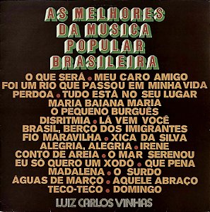 LP Luiz Carlos Vinhas – As Melhores Da Musica Popular Brasileira - 1977