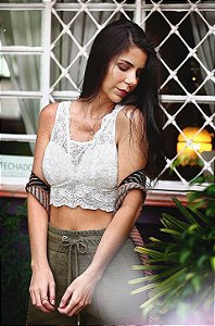 Top Flor de Laranjeira - holytop Mama Off White
