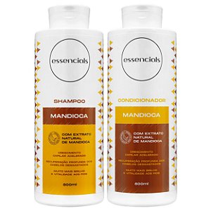 Essencials Kit Shampoo e Condicionador Mandioca - (2x800 ml)