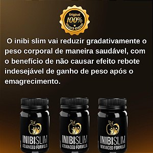 INIBI SLIM ADVANCED FORMULA  3  frascos