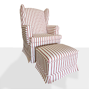 Poltrona de Amamentação com puff e Balanço