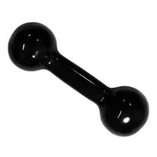 Halteres 3Kg Emborrachado Preto - Unid.