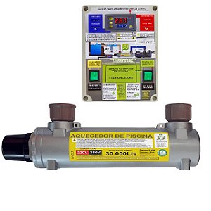 Aquecedor Automático de Piscina HIDROHOT (capacidade de 30.000 litros)