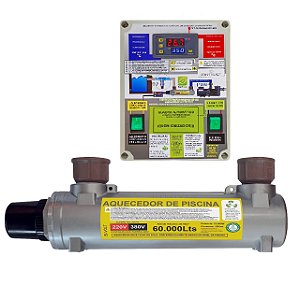Aquecedor Automático de Piscina HIDROHOT (capacidade de 60.000 litros)