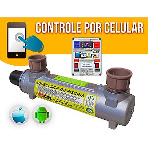 Aquecedor Automático de Piscina HIDROHOT (capacidade de até 30.000 litros) - LIGA/DESLIGA Via APP