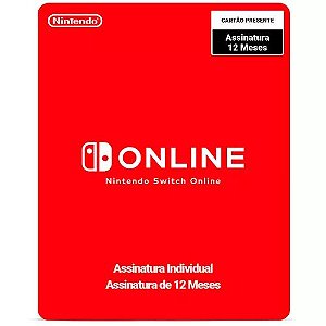 Gift Card Nintendo Switch Online Assinatura 12 Meses Brasil