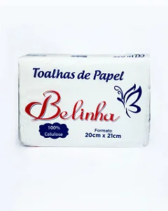 Papel toalha interfolha Luxo 23x21cm 5 pacotes