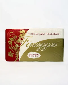 Papel toalha interfolha 100% celulose 20x21cm 6 pacotes