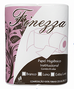 Papel higiênico Industrial Branco 8 rolos x 150m