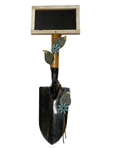 Pá Decorativa com Lousa Giz Pendurar