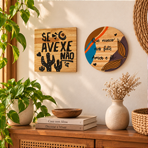 Placa Decorativa Frases