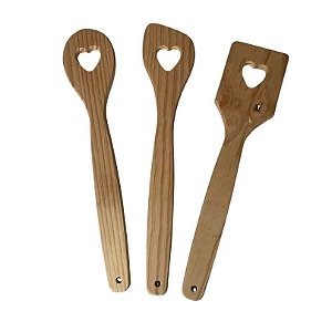 Colher de Madeira de Coração G