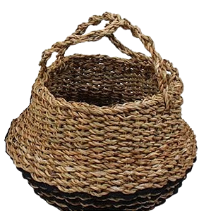Cesto de Fibra Natural c/ alça P
