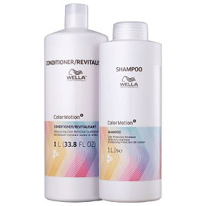 Kit Wella Color Motion Shampoo 1000ml e Condicionador 1000ml