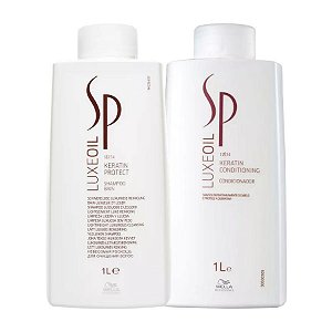 Kit SP Luxe Oil Keratin Shampoo E Condicionador de 1 Litro