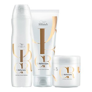 Kit Wella Oil Reflect Shampoo 250ml  Cond. 200ml Másk 150ml