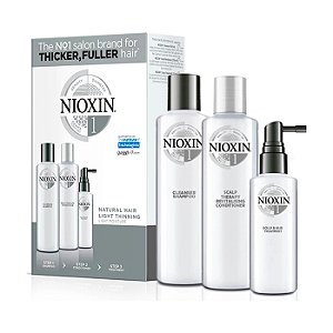 Nioxin System 1 Kit de Tratamento  Pequeno (3 Produtos)