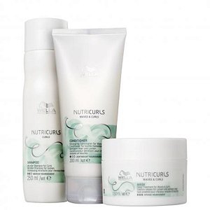 Kit Wella Nutricurls Waves e Curls Home Care - 03 Produtos