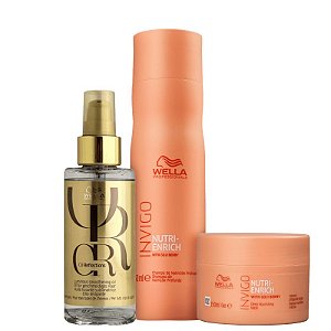 Kit Wella Invigo Nutri Enrich + Oil Reflections 100ml