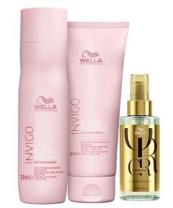 Kit Blonde Recharge Shampoo + Condic.+ Oil Refelctions 100ml