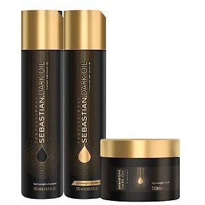 Kit Tratamento Sebastian Dark Oil Home Care Trio Pequeno