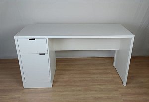 Mesa Escrivaninha com 1 Gaveta e Armário 150x60x80 | em MDF | TreeMobili