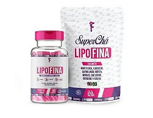 Kit Emagrecedor - 1 Super Chá Lipofina + 1 Termo Lipofina