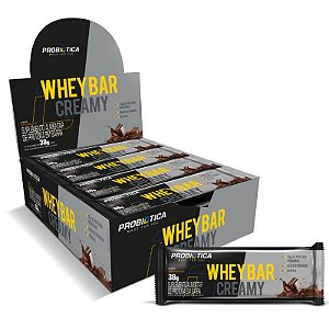 Whey Bar Creamy Display C/12 Barra De Proteína - Probiótica