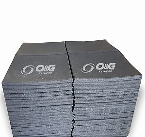 PISO DE BORRACHA 50X50X15 CM  PRETO