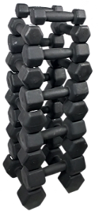 KIT HALTER SEXTAVADO TEXTURIZADO 1 AO 10 KG