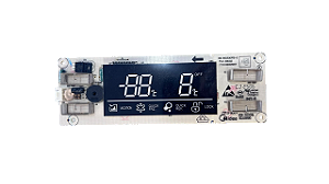 PLACA ELETRÔNICA DO DISPLAY REFRIGERADOR FROST FREE MIDEA SIDE BY SIDE 528L - 17131000A00061
