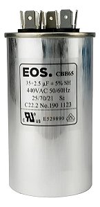 Capacitor 35+2,5uf 440 Vac 05706085 Eos