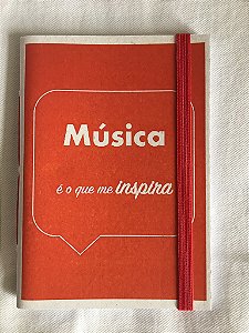 Caderninho - Coleção Os Sentimentos - MÚSICA - tamanho 14 x 10 cm