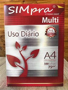 Folha de Sulfite SIMPRA A4 500 folhas